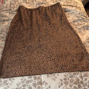 J. Crew Factory Animal Print Pencil Skirt
